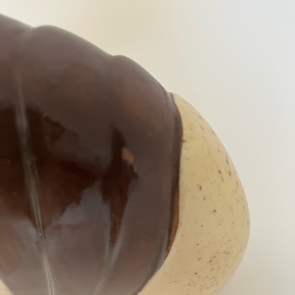 Tan and Brown Pottery Vase - Picture 3 of 7